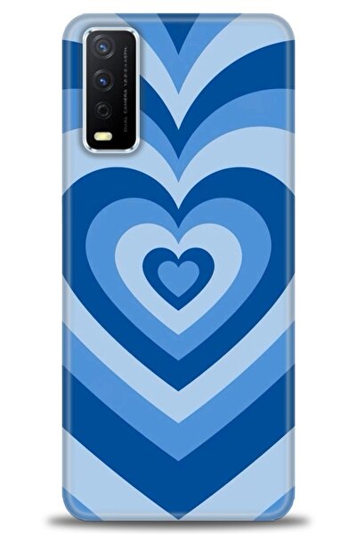 Rulet Aksesuar غطاء سيليكون متوافق مع هاتف Vivo Y11S HD مطبوع + واقي شاشة سير...