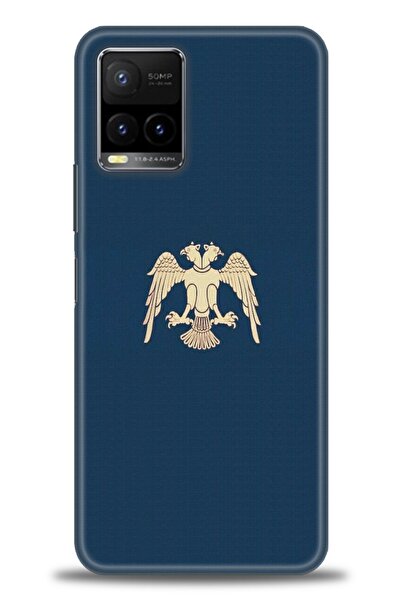 Rulet Aksesuar جراب سيليكون متوافق مع هاتف Vivo Y21S HD مطبوع + واقي شاشة سير...