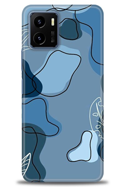 Rulet Aksesuar جراب سيليكون متوافق مع هاتف Vivo Y15S HD مطبوع + واقي شاشة سير...