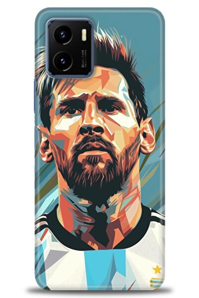 Rulet Aksesuar جراب سيليكون متوافق مع هاتف Vivo Y15S HD مطبوع + واقي شاشة من ...