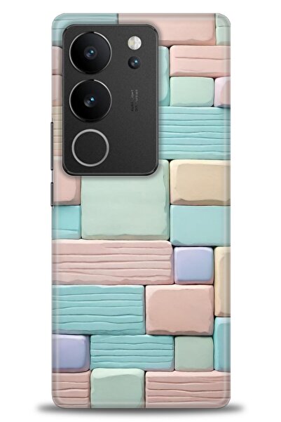 Rulet Aksesuar حافظة سيليكون متوافقة مع هاتف Vivo V29 5G HD مطبوع + واقي شاشة...