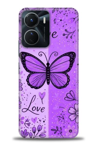 Rulet Aksesuar جراب سيليكون متوافق مع هاتف Vivo Y16 HD مطبوع + واقي شاشة سيرا...