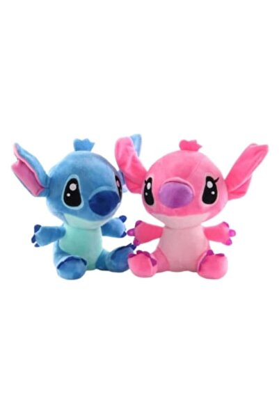 OEM Set 2 jucării de pluș, Stitch și Lilo, cu ventuză, multicolor, 20 cm