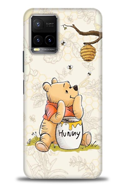 Rulet Aksesuar حافظة سيليكون متوافقة مع هاتف Vivo Y21 HD مطبوع + واقي شاشة سي...