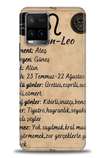 Rulet Aksesuar جراب سيليكون متوافق مع هاتف Vivo Y21S HD مطبوع + واقي شاشة سير...