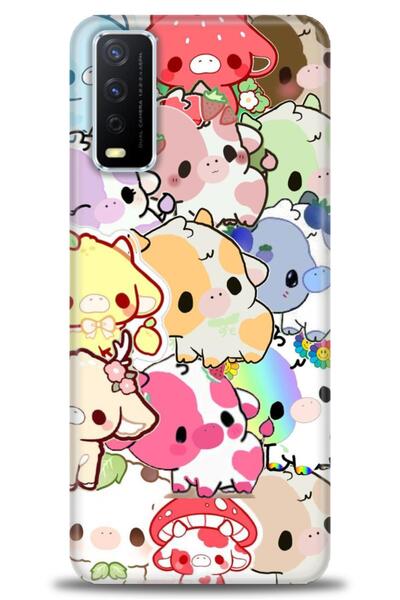 Rulet Aksesuar Vivo Y11S Compatible Hd Printed Silicone Case + Ceramic Screen...