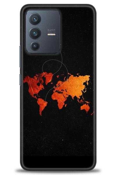 Rulet Aksesuar Vivo V23 5g Compatible Hd Printed Silicone Case + Ceramic Scre...