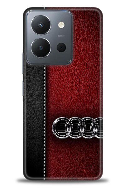 Rulet Aksesuar جراب سيليكون متوافق مع هاتف Vivo Y36 HD مطبوع + واقي شاشة سيرا...