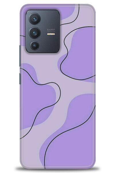 Rulet Aksesuar حافظة سيليكون متوافقة مع هاتف Vivo V23 5G HD مطبوع + واقي شاشة...