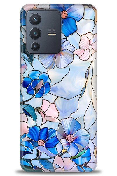 Rulet Aksesuar حافظة سيليكون متوافقة مع هاتف Vivo V23 5G HD مطبوع + واقي شاشة...