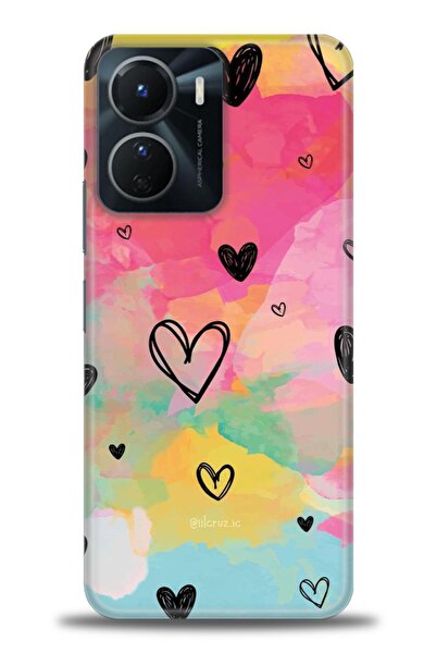 Rulet Aksesuar Vivo Y16 Compatible Hd Printed Silicone Case + Ceramic Screen ...