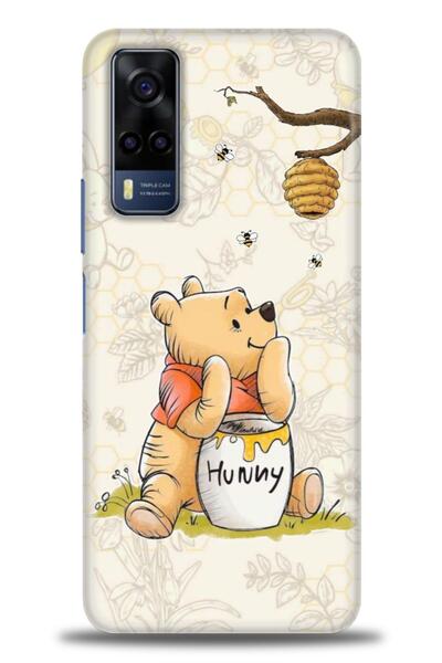 Rulet Aksesuar جراب سيليكون متوافق مع هاتف Vivo Y53S HD مطبوع + واقي شاشة سير...