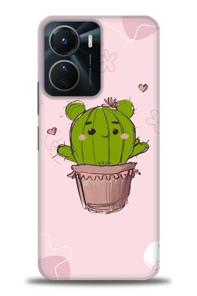 Rulet Aksesuar جراب سيليكون متوافق مع هاتف Vivo Y16 HD مطبوع + واقي شاشة سيرا...