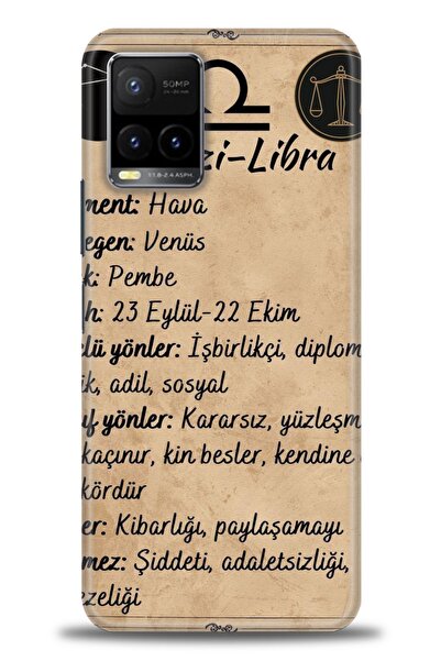 Rulet Aksesuar جراب سيليكون متوافق مع هاتف Vivo Y32 HD مطبوع + واقي شاشة سيرا...