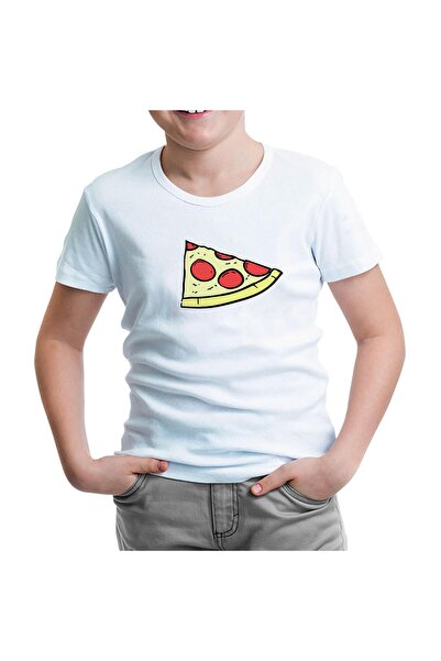 Lord T-Shirt تي شيرت ديليم بيتزا وايت للأطفال