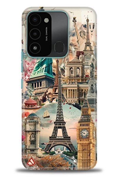 kılıfevreni غطاء متوافق مع هاتف Tecno Spark 8C A+ Plus غطاء HD مطبوع - غطاء م...