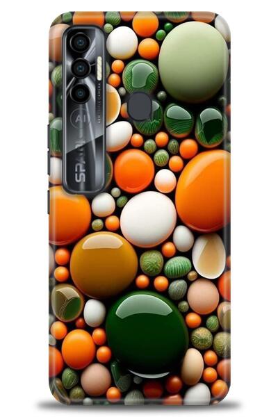 kılıfevreni غطاء متوافق مع هاتف Tecno Spark 7 Pro A+ Plus غطاء HD مطبوع - غطا...