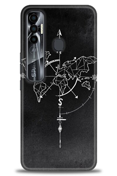 kılıfevreni غطاء متوافق مع هاتف Tecno Spark 7 Pro A+ Plus غطاء HD مطبوع - غطا...