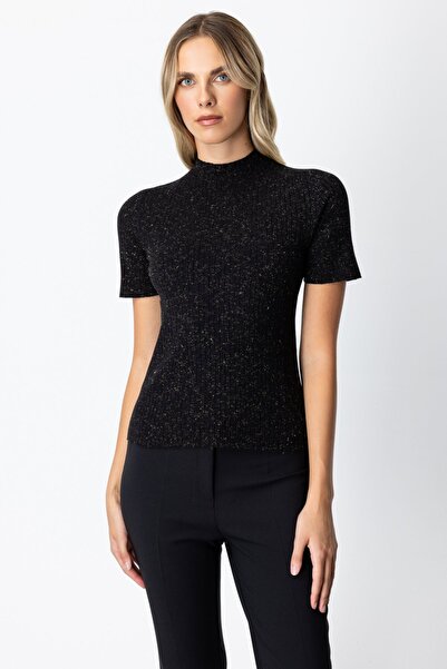 ON Pulover de tricotaj cu mânecă scurtă cu guler înalt