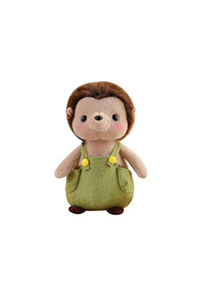 OEM Mascota de plus, Ariciul cu salopeta, verde, 26 cm