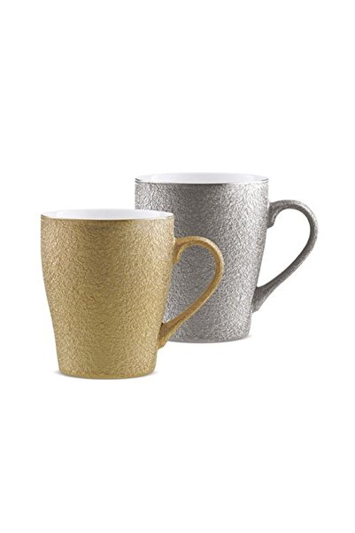 TREO Cupid Cherie Mug 250ML 2 Pieces - 1Pc Silver & 1Pc Gold