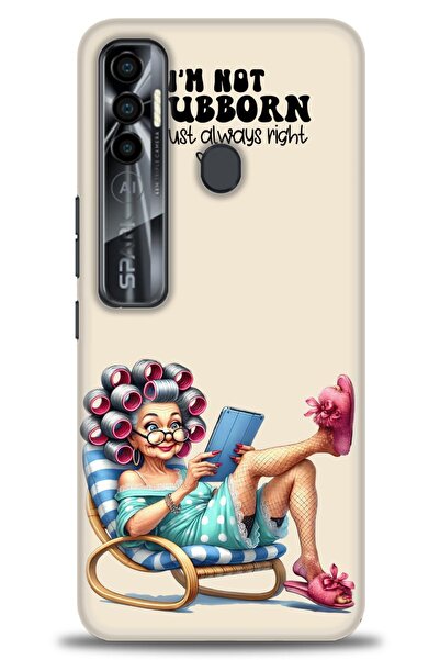 kılıfevreni غطاء متوافق مع هاتف Tecno Spark 7 Pro A+ Plus غطاء HD مطبوع - غطا...