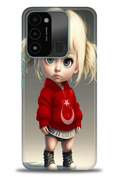 kılıfevreni غطاء متوافق مع هاتف Tecno Spark 8C A+ Plus HD مطبوع - غطاء من الس...