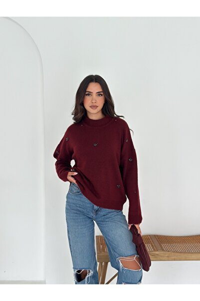 Brantu Stylish Stone Women's Knit Sweater