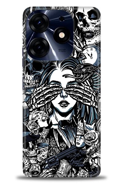 kılıfevreni غطاء متوافق مع هاتف Tecno Spark 10 Pro A+ Plus غطاء HD مطبوع - غط...