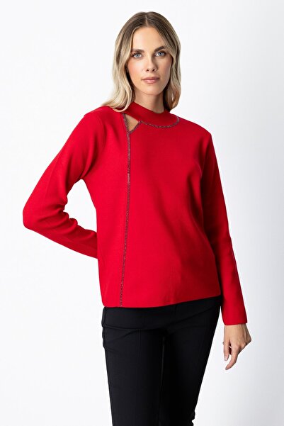 ON Window Detailed Stone Sweater -65372