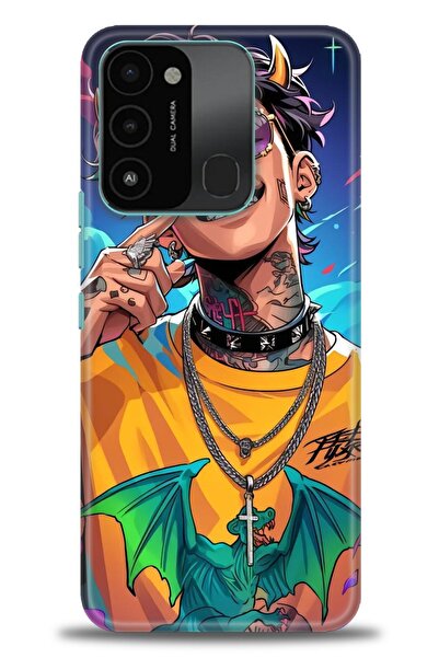 kılıfevreni غطاء متوافق مع هاتف Tecno Spark 8C A+ Plus HD مطبوع - غطاء من الس...