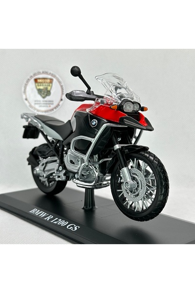 Maisto Diecast BMW R1200 GS 1:12 Stantsız Diecast Maket Motor – Metal Model M...