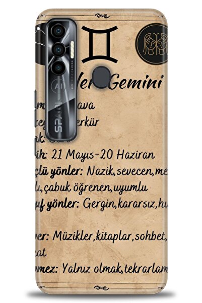 kılıfevreni غطاء متوافق مع هاتف Tecno Spark 7 Pro A+ Plus غطاء HD مطبوع - غطا...