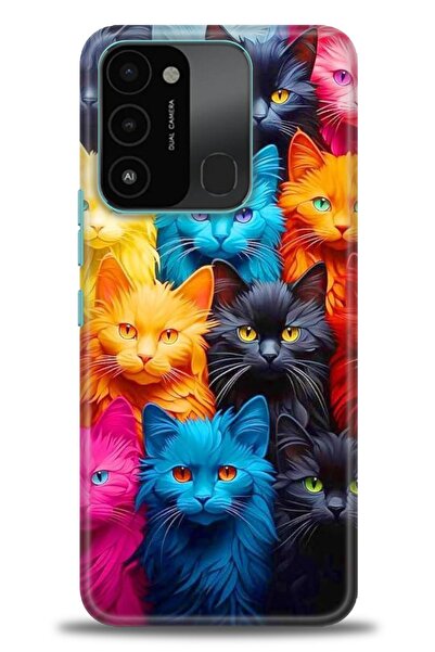 kılıfevreni غطاء متوافق مع هاتف Tecno Spark 8C A+ Plus HD مطبوع - غطاء من الس...