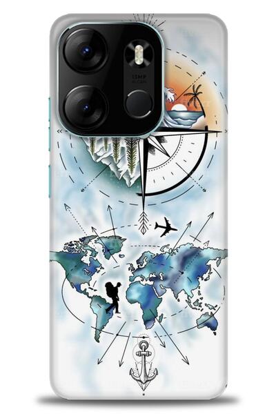 kılıfevreni غطاء متوافق مع هاتف Tecno Spark Go 2023 A+ Plus HD مطبوع - غطاء م...