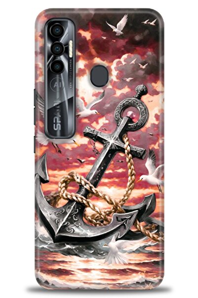 kılıfevreni غطاء متوافق مع هاتف Tecno Spark 7 Pro A+ Plus غطاء HD مطبوع - غطا...