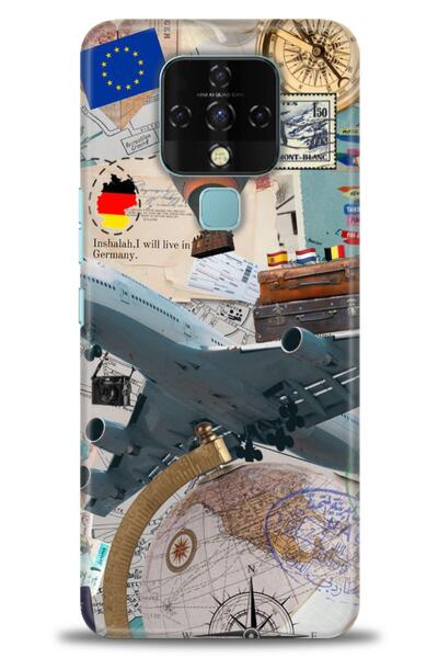 kılıfevreni حافظة متوافقة مع هاتف Tecno Camon 16 A+ Plus + واقي شاشة سيراميك ...