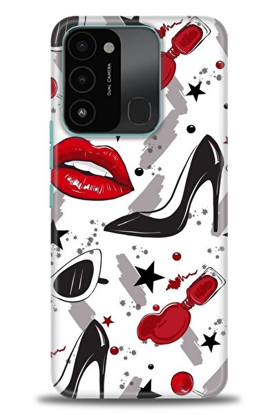 kılıfevreni غطاء متوافق مع هاتف Tecno Spark 8C A+ Plus HD مطبوع - غطاء من الس...