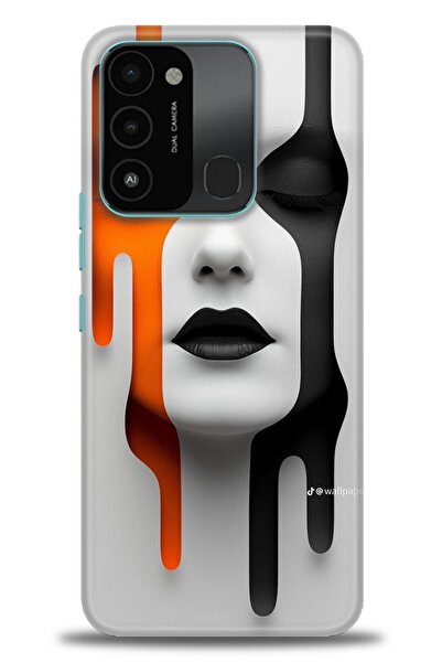 kılıfevreni غطاء متوافق مع هاتف Tecno Spark 8C A+ Plus HD مطبوع - غطاء من الس...