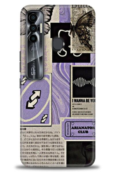 kılıfevreni غطاء متوافق مع هاتف Tecno Spark 7 Pro A+ Plus غطاء HD مطبوع - غطا...