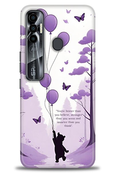 kılıfevreni غطاء متوافق مع هاتف Tecno Spark 7 Pro A+ Plus غطاء HD مطبوع - غطا...