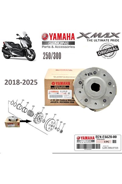 EAYMOTO Yamaha Xmax 250 -300 Orjinal Debriyaj Balatası (B74-E6620-00) 2018 -2...