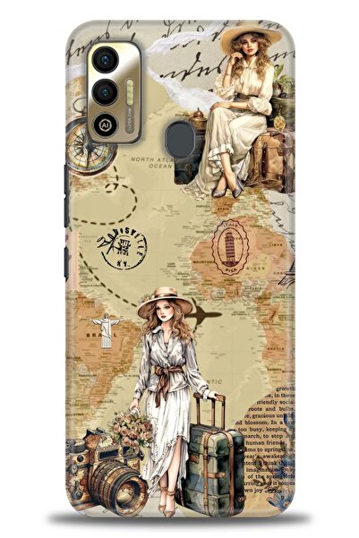 kılıfevreni غطاء متوافق مع هاتف Tecno Spark 7T A+ Plus غطاء HD مطبوع - غطاء م...