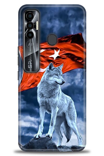 kılıfevreni غطاء متوافق مع هاتف Tecno Spark 7 Pro A+ Plus غطاء HD مطبوع - غطا...