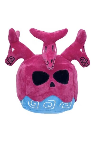 MASHASHOP Jucărie de pluș, joc anime Blox Fruits, Venom, ciclam/albastru, 15 cm