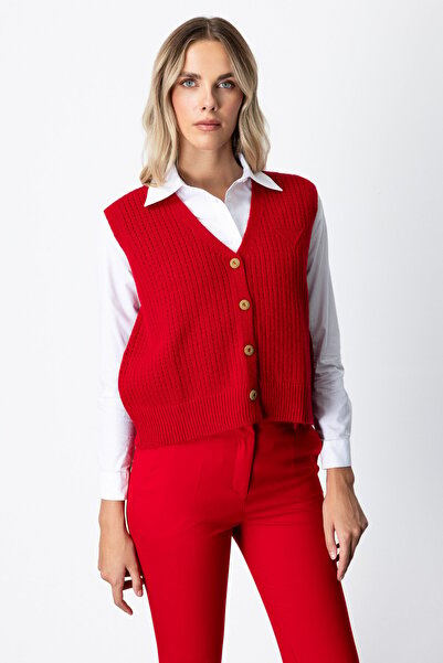 ON سترة بأزرار على شكل حرف V