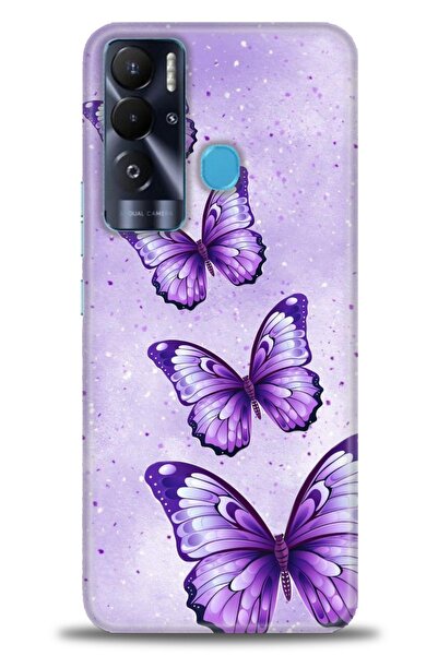 Rulet Aksesuar حافظة سيليكون HD مطبوع متوافقة مع هاتف Tecno Pova Neo + واقي ش...