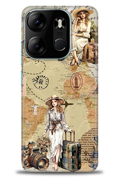 kılıfevreni غطاء متوافق مع هاتف Tecno Spark Go 2023 A+ Plus HD مطبوع - غطاء م...