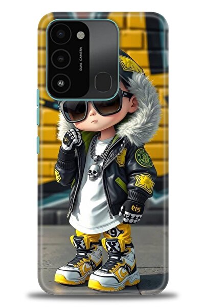 kılıfevreni غطاء متوافق مع هاتف Tecno Spark 8C A+ Plus غطاء HD مطبوع - غطاء م...