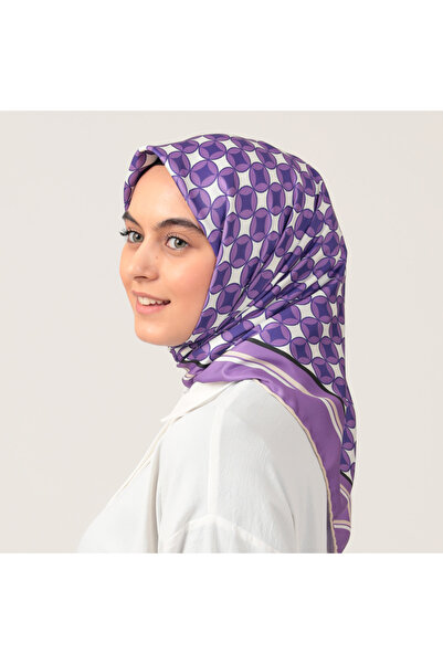 ipekistanbul وشاح تويل - نمط ميدالية - أرجواني